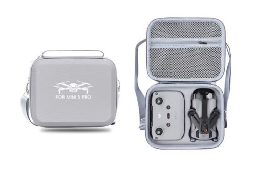 DJI Mini 5 Pro - Šedé PU pouzdro na rameno pro DJI Mini 5 Pro (DJI RC-N3)