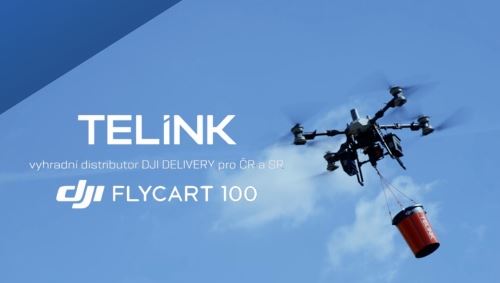 DJI FlyCart 100 je v České republice. TELINK představuje novou éru profesionální letecké l