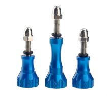 Aluminum Alloy Thumb Screw for DJI OSMO Action / GoPro - BLUE - 3pcs