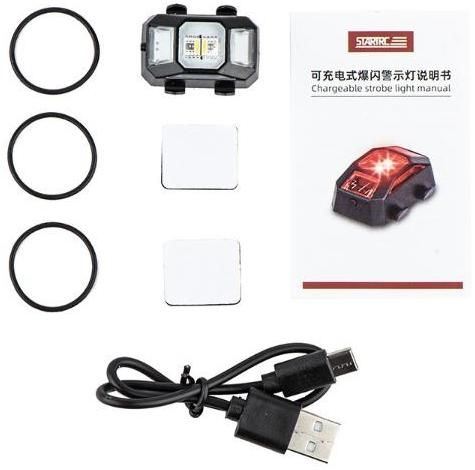 Barevné dobíjecí LED stroboskop pro drony (vč Aku)