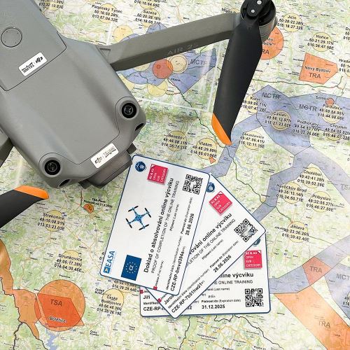 Příprava pilota dronu na zkoušku A1/A3