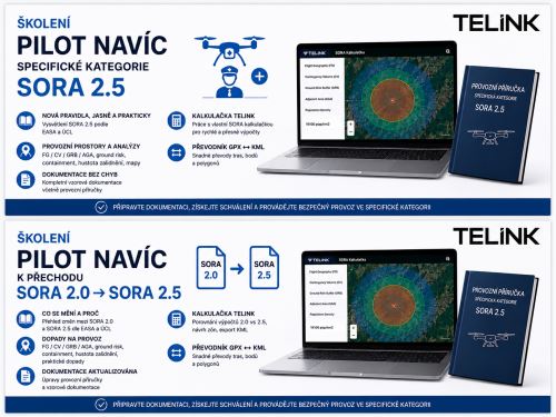 Pilot navíc pro Specifickou kategorii SORA 2.5