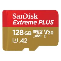 SanDisk Extreme PLUS microSDXC 128GB + SD Adapter A2 C10 V30 UHS-I U3